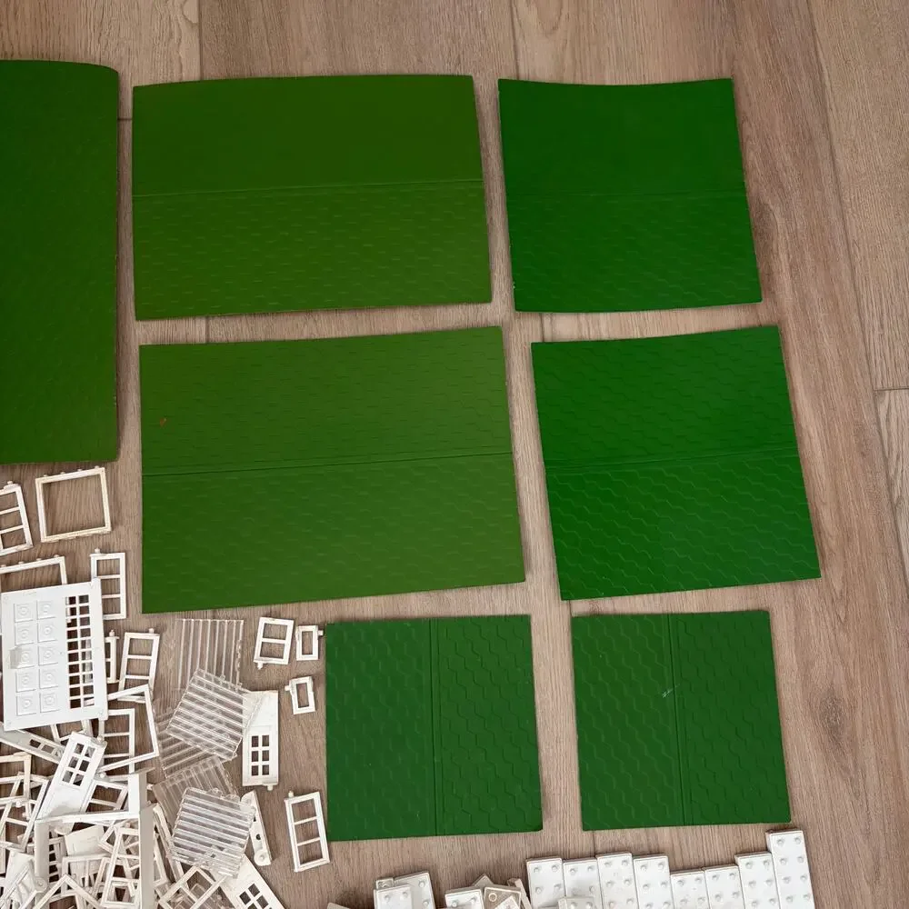 Vintage Elgo American Plastic Bricks Lot 1953 Set 4 lbs w Booklet Building Toy